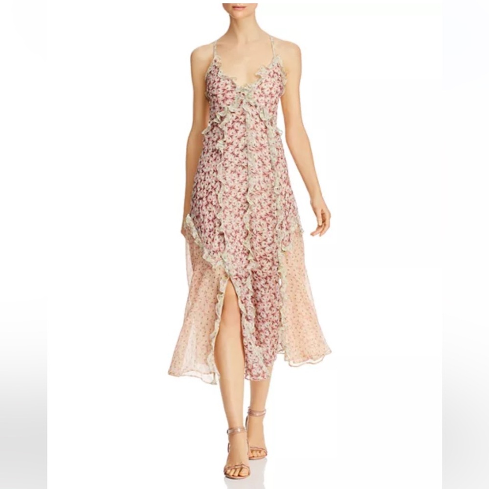 Rebecca Taylor Lucia Ruffled Floral Dress